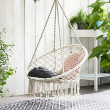 Load image into Gallery viewer, Tassel hanging chair - garden swing seat, hanging egg chair, garden swing chair
