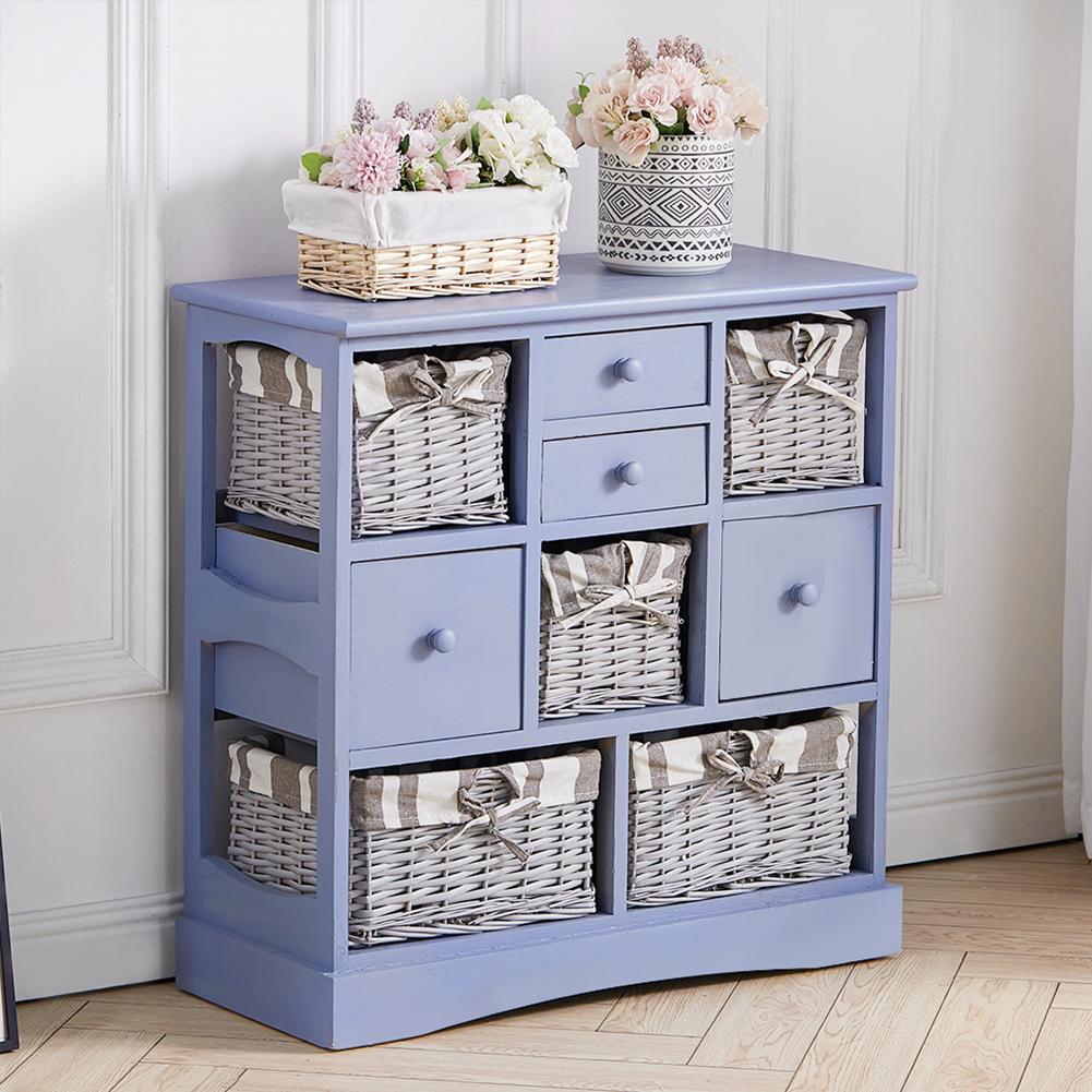 Storage Cabinet with Drawers and Baskets