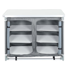 Load image into Gallery viewer, Camping Kitchen Table Portable Cabinet Kitchen Storage
