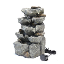 Load image into Gallery viewer, Water Feature Outdoor LED Waterfall Electric Fountain Rockery Garden Decor,AI0757
