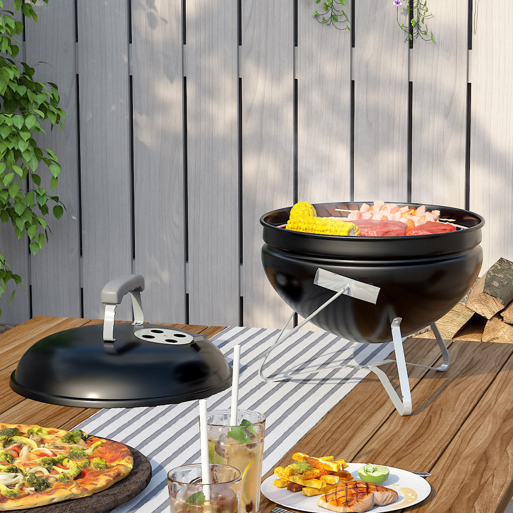 Charcoal Grill BBQ Premium Portable Round Outdoor Camping Grill