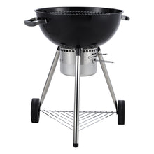 Load image into Gallery viewer, Outdoor Camping 2-In-1 Kettle BBQ Grill Charcoal Barbecue Stove with Pizza Oven
