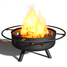 Load image into Gallery viewer, Outdoor Round Fire Pit BBQ Fire Pit Brazier Garden Patio Heater With Dust Mesh
