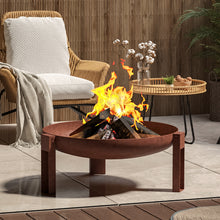 Load image into Gallery viewer, Cast Iron Mild Steel Fire Pit Garden Log Burner Bowl Heater Bonfire Home
