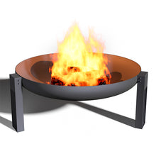 Load image into Gallery viewer, Cast Iron Mild Steel Fire Pit Garden Log Burner Bowl Heater Bonfire Home
