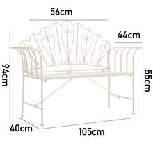 Load image into Gallery viewer, Iron Garden Bench 2 Seater Chair
