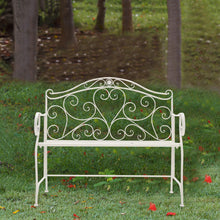 Load image into Gallery viewer, Iron 2 Seater Garden Bench Patio Chair
