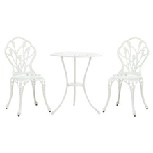 Load image into Gallery viewer, 3 Piece Bistro Set Round Aluminum Patio Table with 2 Chairs
