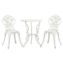 Load image into Gallery viewer, 3 Piece Garden Table and Chairs Bistro Set Outdoor Patio Furniture
