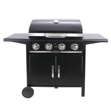Load image into Gallery viewer, 4-Burner Outdoor BBQ Propane Gas Grill with Wheels, AI0967
