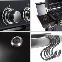 Load image into Gallery viewer, 5-Burner Outdoor Gas Burner with Side Burner Gas Gill, AI0969
