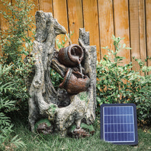 Load image into Gallery viewer, Outdoor Water Fountain Rockery Decoration Solar Powered
