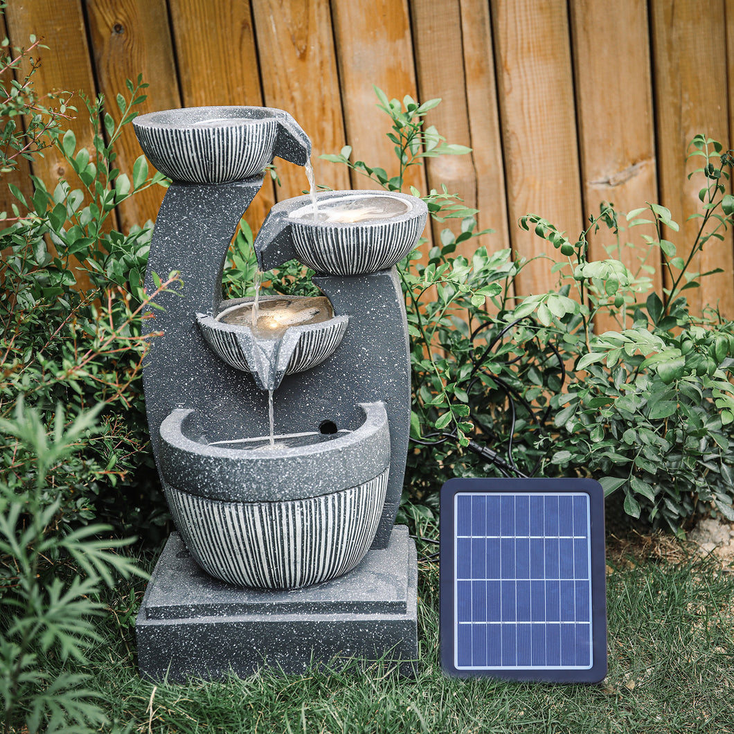 Water Fountain Rockery Decoration Solar Powered Outdoor