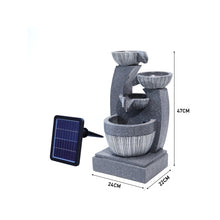 Load image into Gallery viewer, Water Fountain Rockery Decoration Solar Powered Outdoor
