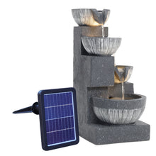 Load image into Gallery viewer, Outdoor Solar Power Garden Water Feature Fountain Rockery Decor
