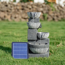 Load image into Gallery viewer, Outdoor Solar Power Garden Water Feature Fountain Rockery Decor
