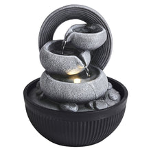 Load image into Gallery viewer, Livingandhome Garden Fountain Resin Water Feature with LED Light, AI1061
