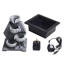 Load image into Gallery viewer, Livingandhome Garden Resin Fountain Water Feature LED Light, AI1062
