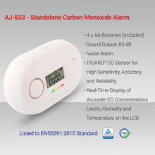 Load image into Gallery viewer, Safe Tech Standalone 3 in 1 Carbon Monoxide Alarm - White
