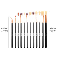 Load image into Gallery viewer, 12pcs Eye Brushes Set Makeup Brush Kit with pouch
