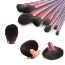 Load image into Gallery viewer, 16 Pcs Coffe Gold Professional Makeup Brush Set Premium Synthetic Brush Kit For Foundation Blending Blush Concealer Eye Face Liquid Lip With Exquisite Plastic transparent Box
