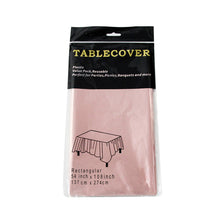 Load image into Gallery viewer, 1 Pcs Waterproof Aluminum Foil Tablecloth Metallic Plastic Tablecover
