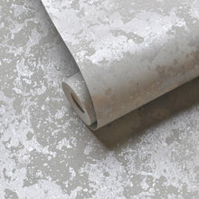 Load image into Gallery viewer, Metallic Grey Shimmer Wallpaper Roll
