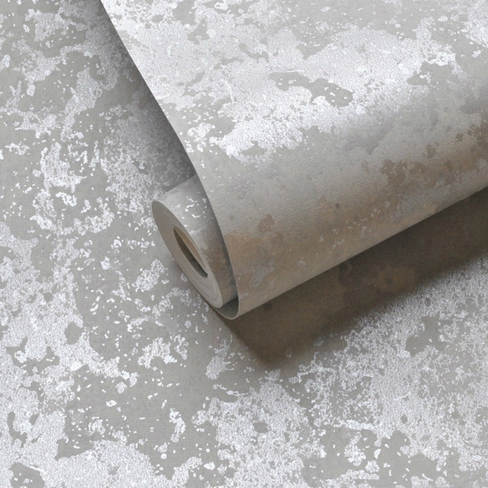Metallic Grey Shimmer Wallpaper Roll