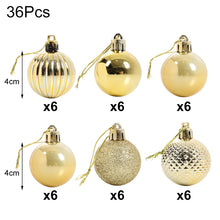 Load image into Gallery viewer, Livingandhome 36 Pieces Xmas Ball Ornament Christmas Tree Deluxe Bauble Set, CD0336
