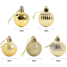 Load image into Gallery viewer, Livingandhome 36 Pieces Xmas Ball Ornament Christmas Tree Deluxe Bauble Set, CD0336
