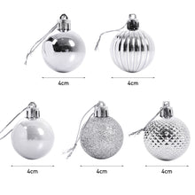 Load image into Gallery viewer, Livingandhome 36 Pieces Xmas Ball Ornament Christmas Tree Deluxe Bauble Set, CD0337
