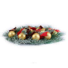 Load image into Gallery viewer, Livingandhome Large Christmas Wreath with Mixed Holiday Accents Bows with Hanger, CD0462
