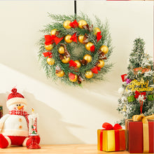 Load image into Gallery viewer, Livingandhome Large Christmas Wreath with Mixed Holiday Accents Bows with Hanger, CD0462
