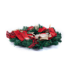 Load image into Gallery viewer, Livingandhome Santa Claus Christmas Wreath for Front Door Window Fireplace, CD0478
