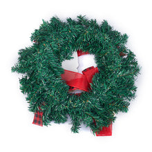 Load image into Gallery viewer, Livingandhome Santa Claus Christmas Wreath for Front Door Window Fireplace, CD0478
