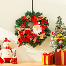 Load image into Gallery viewer, Livingandhome Santa Claus Christmas Wreath for Front Door Window Fireplace, CD0478
