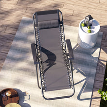 Load image into Gallery viewer, Garden Reclining Folding Sun Lounger Chair
