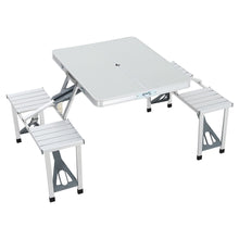 Load image into Gallery viewer, Folding Aluminium Picnic Chair and Dining Table Set
