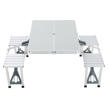 Load image into Gallery viewer, Folding Aluminium Picnic Chair and Dining Table Set
