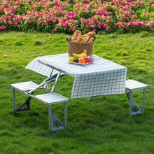 Load image into Gallery viewer, Folding Aluminium Picnic Chair and Dining Table Set
