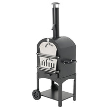 Load image into Gallery viewer, Pizza Makers &amp; Ovens 3-in-1 Charcoal BBQ Grill with Chimney Outdoor
