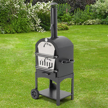 Load image into Gallery viewer, Pizza Makers &amp; Ovens 3-in-1 Charcoal BBQ Grill with Chimney Outdoor
