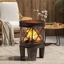 Load image into Gallery viewer, 58cm Outdoor Fire Pit for Garden Large Capacity Fire Bowl
