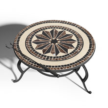 Load image into Gallery viewer, Mosaic Garden Grill Coffee Table Fire Pit with Poker
