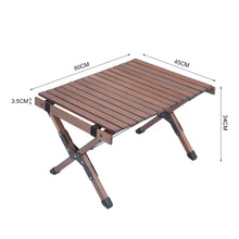 Load image into Gallery viewer, Outdoor Foldable Low Wooden Table for Picnic, Camping with Carrying Bag, CX0429
