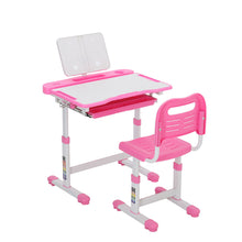 Load image into Gallery viewer, Kids&#39; Studying Desk and Chair Set - Pink and Blue
