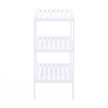 Load image into Gallery viewer, Bamboo Storage Shelf 3 Tier Narrow Corner Shelves Bookshelf Display Rack for Living Room Bedroom Bathroom Kitchen Hallway
