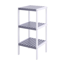 Load image into Gallery viewer, Bamboo Storage Shelf 3 Tier Narrow Corner Shelves Bookshelf Display Rack for Living Room Bedroom Bathroom Kitchen Hallway
