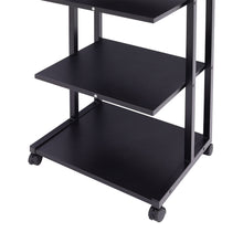 Load image into Gallery viewer, 4-Tier Printer Cart With Storage Shelf Mobile Printer Stand End Table Home Office
