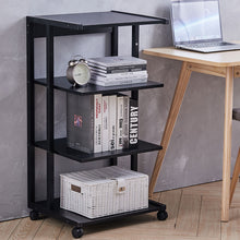 Load image into Gallery viewer, 4-Tier Printer Cart With Storage Shelf Mobile Printer Stand End Table Home Office
